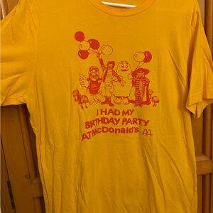McDonald's Birthday Party Vintage Style Tee Shirt